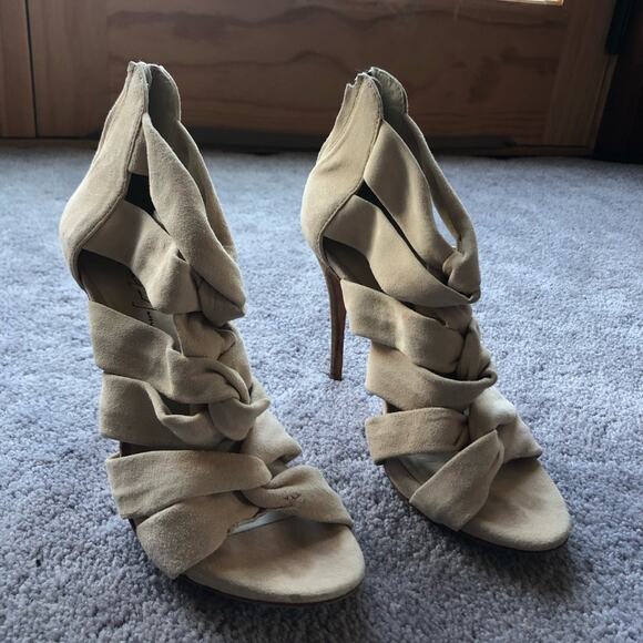 Elizabeth and James suede cris cross heels - Picture 4 of 4